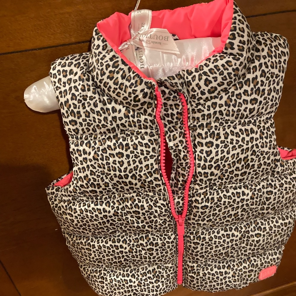 Gap toddler leopard vest sized 3 years old.